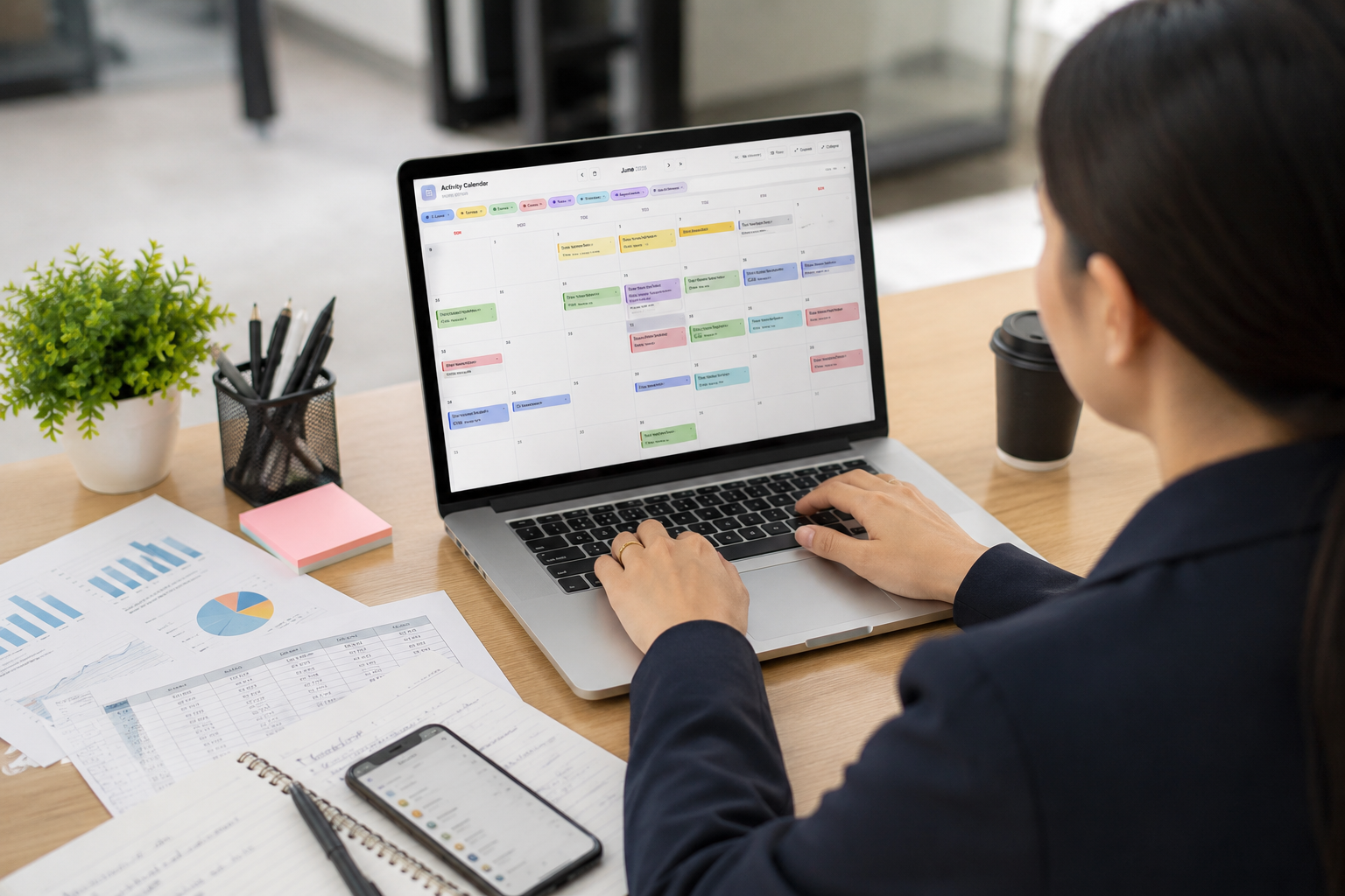 Appointment and follow up calendar for service teams
